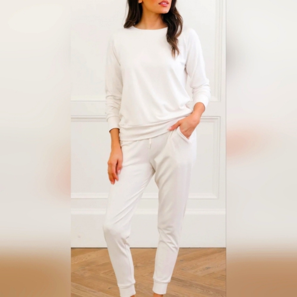 Cozy Earth Bamboo Women's Jogger Pants 2X Ivory Color NWOT Activewear Pajama